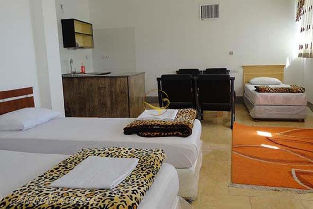 اتاق سه تخته هتل قائم بیرجند | علاءالدین تراول