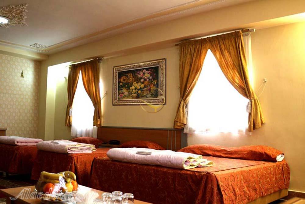 اتاق چهارتخته هتل 3 ستاره نگین بجنورد | علاءالدین تراول