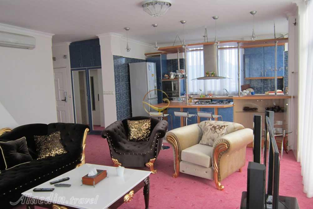 سوئیت دوخوابه هتل آپارتمان سه ستاره آنزا کلیبر |علاءالدین تراول