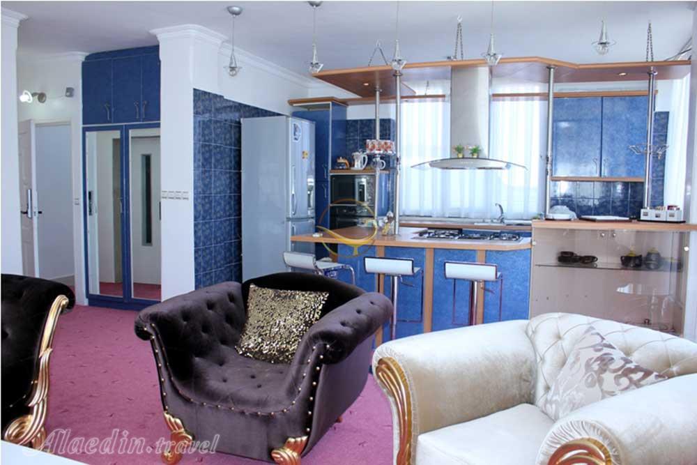 سوئیت دوخوابه هتل آپارتمان سه ستاره آنزا کلیبر |علاءالدین تراول