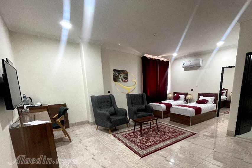 اتاق هتل مروارید جنوب لامرد | علاءالدین تراول