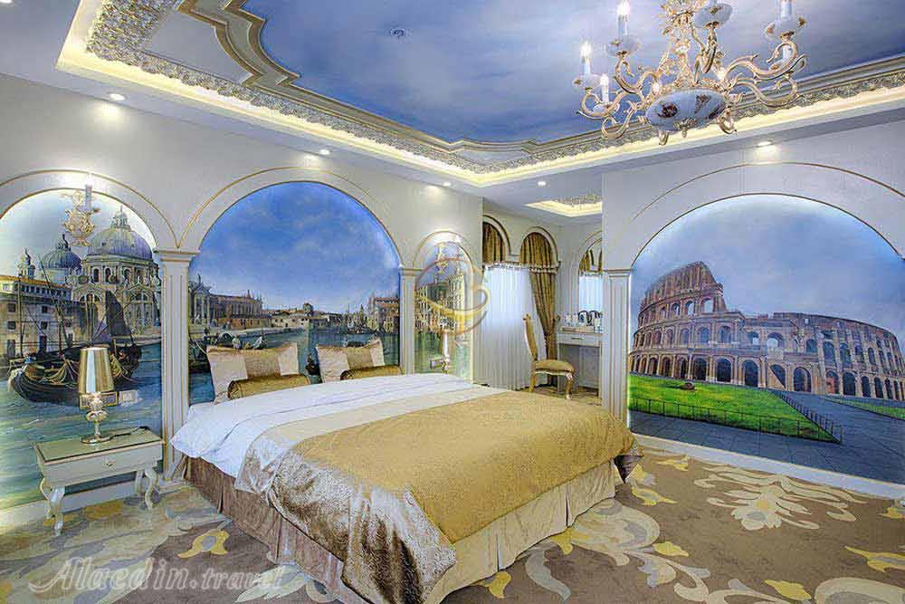 اتاق دبل امپریال سبک ایتالیا هتل 5 ستاره الماس 2 مشهد | علاءالدین تراول