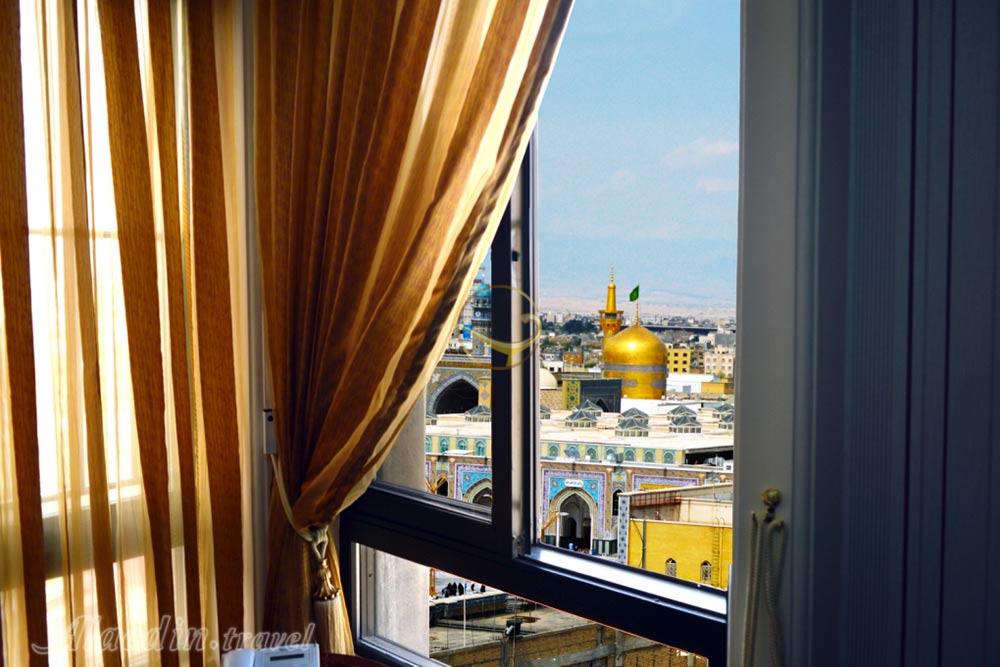 چشم انداز اتاق های رو به حرم هتل رضویه | علاءالدین تراول