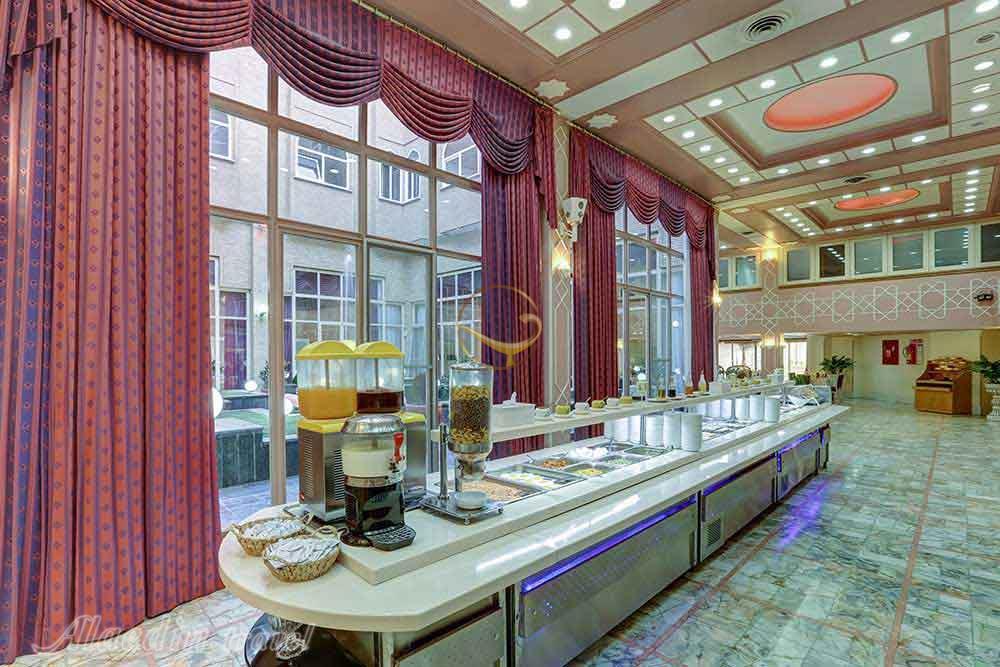 رستوران هتل 4 ستاره بین المللی قم | علاءالدین تراول