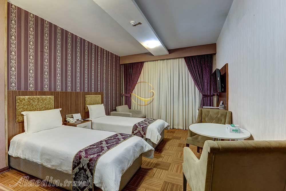 اتاق دو تخته تویین هتل 4 ستاره آرامیس تهران | علاءالدین تراول