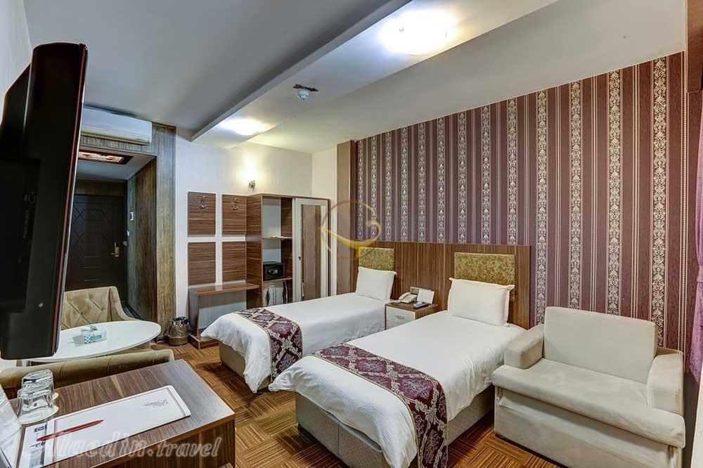 اتاق دو تخته تویین هتل 4 ستاره آرامیس تهران | علاءالدین تراول