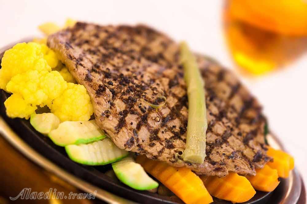 استیک مخصوص هتل 4 ستاره هویزه تهران | علاءالدین تراول