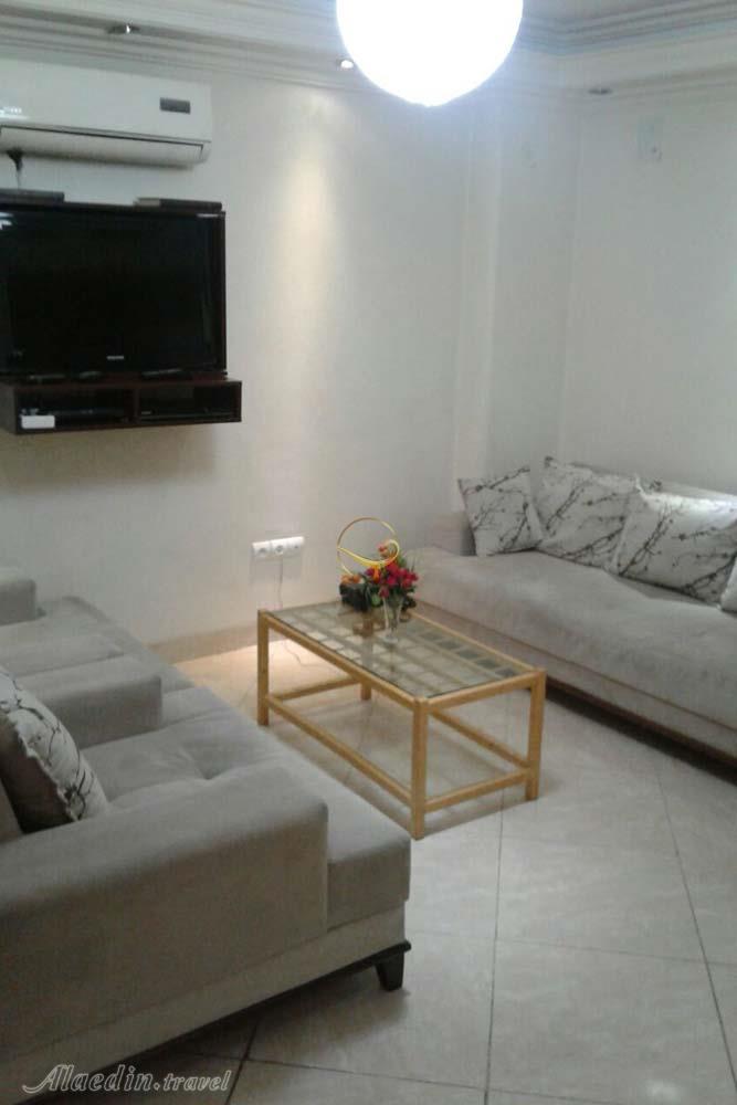 فضای نشیمن هتل آپارتمان 3 ستاره پرنیان تهران | علاءالدین تراول