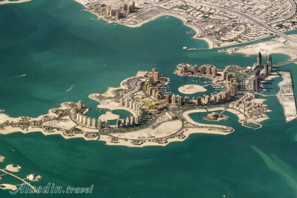 جزیره مروارید قطر در دوحه | علاءالدین تراول