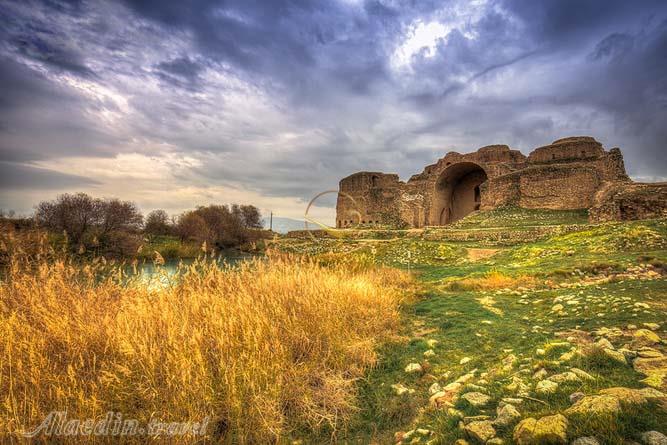 کاخ اردشیر بابکان (آتشکده) فیروزآباد | علاءالدین تراول