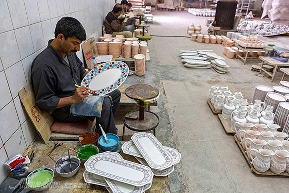 کارگاه های سرامیک سازی میبد | علاءالدین تراول