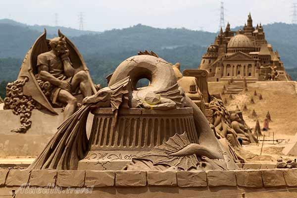 سندلند یا موزه مجسمه‌های شنی آنتالیا - ترکیه