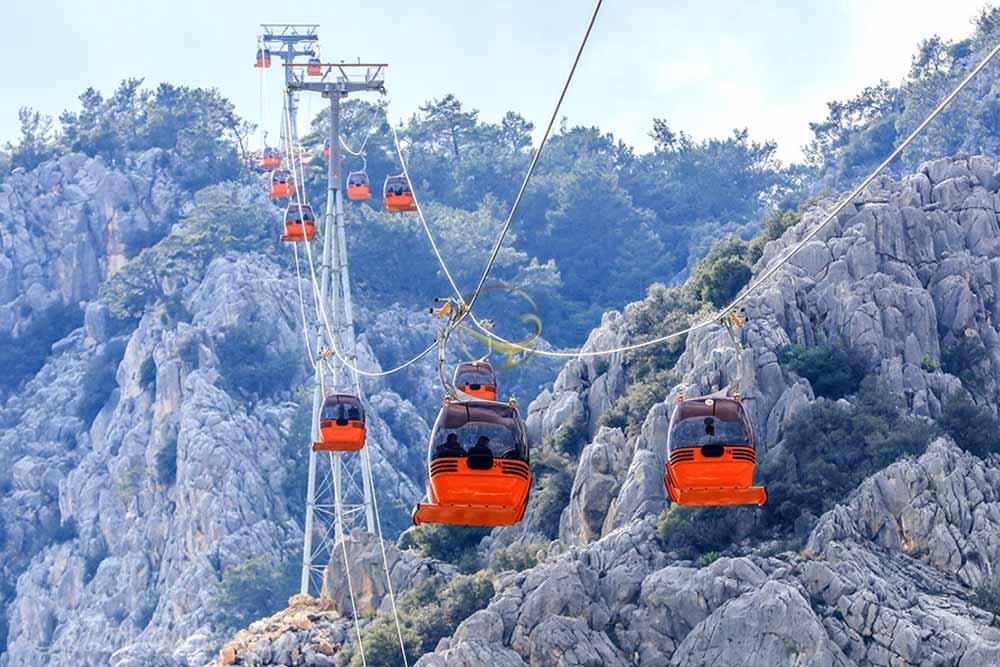 تله کابین تونک تپه در آنتالیا - ترکیه | علاءالدین تراول