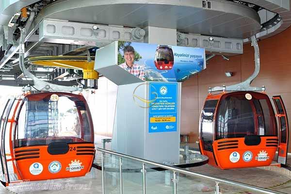 تله کابین تونک تپه در آنتالیا - ترکیه