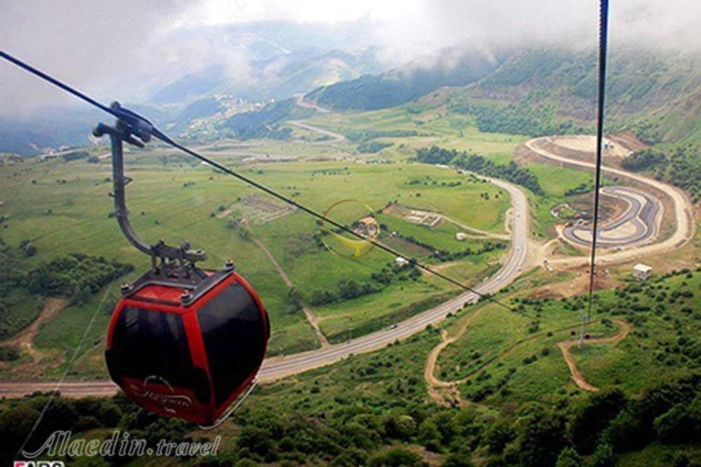تله کابین گردنه حیران در آستارا | علاءالدین تراول