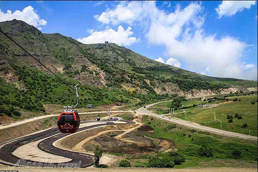 تله کابین گردنه حیران در آستارا | علاءالدین تراول