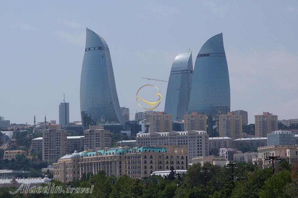 برج های شعله باکو - جمهوری آذربایجان | علاءالدین تراول