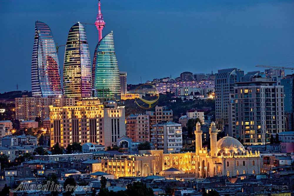 برج های شعله باکو - جمهوری آذربایجان | علاءالدین تراول