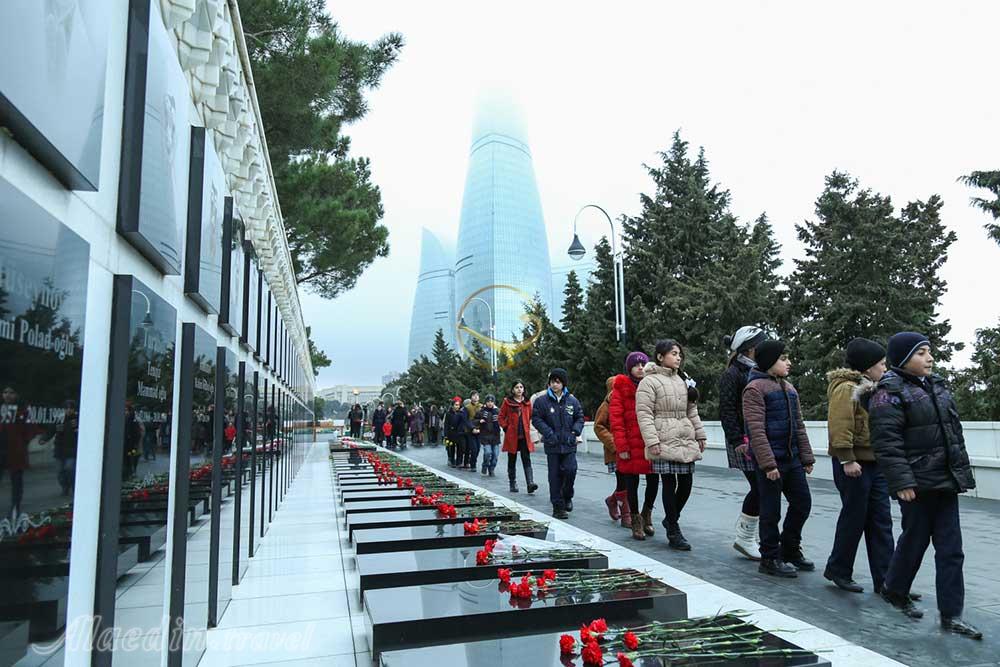 خیابان شهدا باکو - جمهوری آذربایجان | علاءالدین تراول