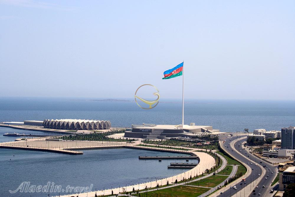 میدان پرچم باکو - جمهوری آذربایجان | علاءالدین تراول