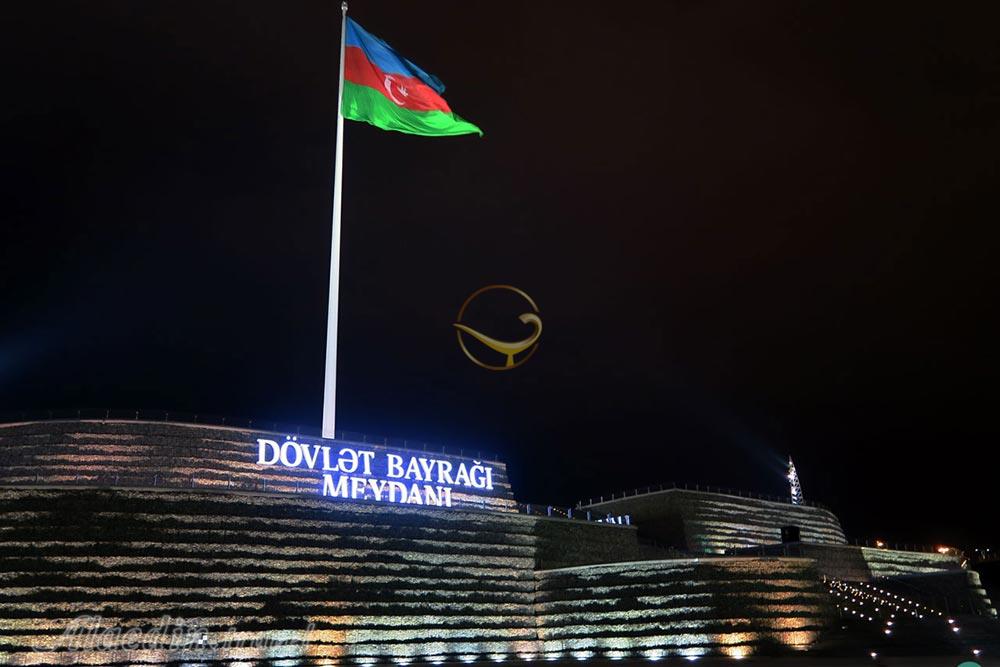 میدان پرچم باکو - جمهوری آذربایجان | علاءالدین تراول