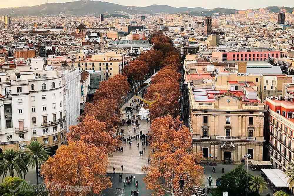 خیابان لارامبلا بارسلونا - اسپانیا | علاءالدین تراول