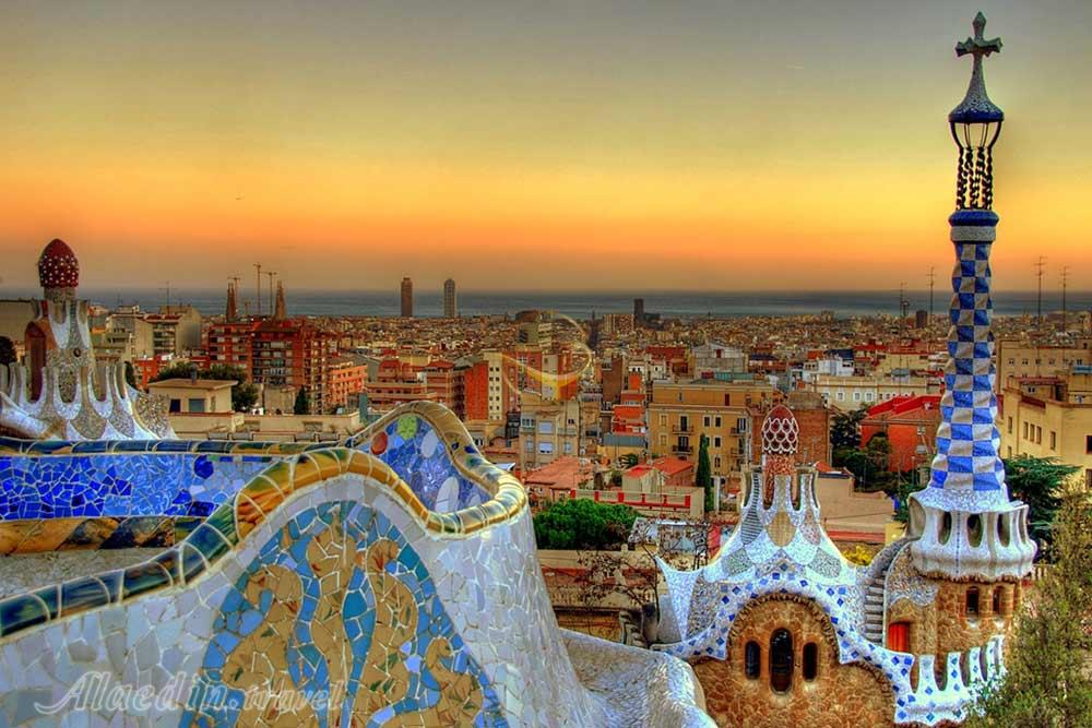 پارک گوئل بارسلون - اسپانیا | علاءالدین تراول