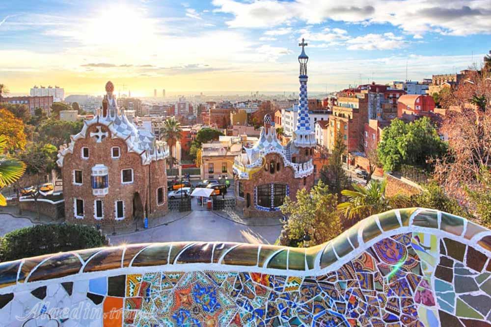 پارک گوئل بارسلون - اسپانیا | علاءالدین تراول