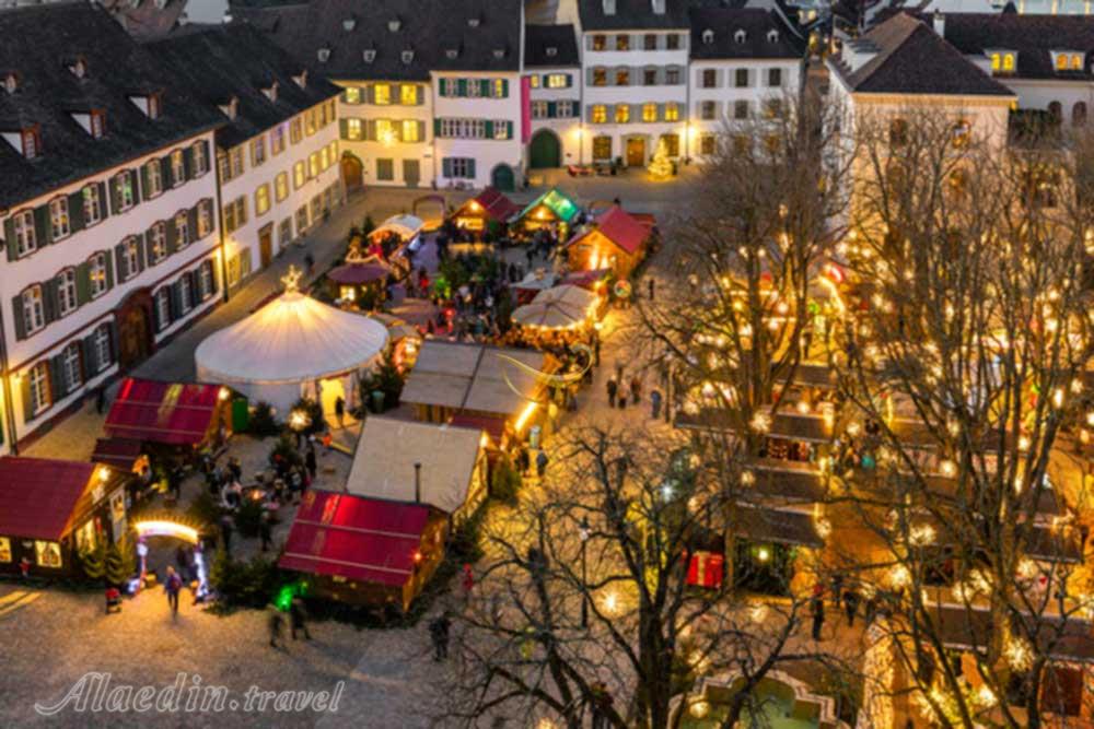 بازار کریسمس در بازل - سوئیس | علاءالدین تراول