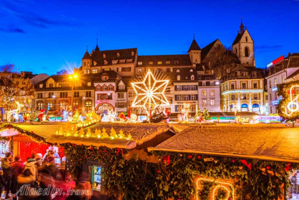 بازار کریسمس در بازل - سوئیس | علاءالدین تراول