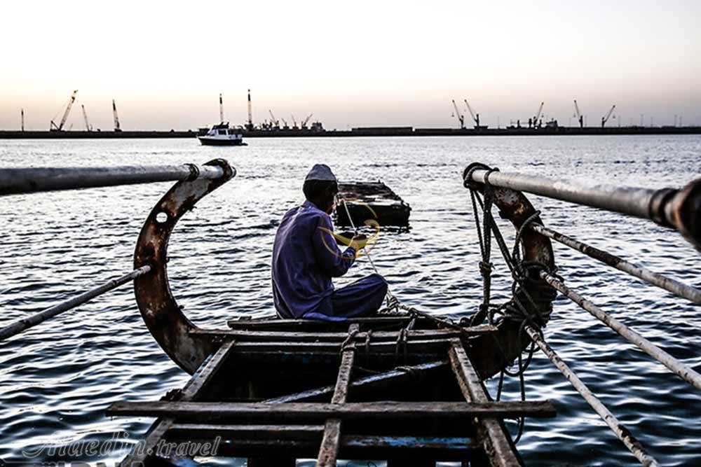 تفریحگاه ساحلی دریا کوچک چابهار (اسکله فروش ماهی) | علاءالدین تراول