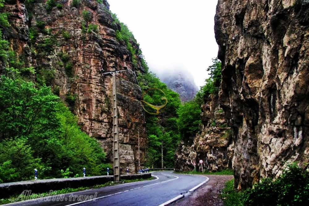 جاده چالوس نزدیک به دریاچه ولشت | علاءالدین تراول