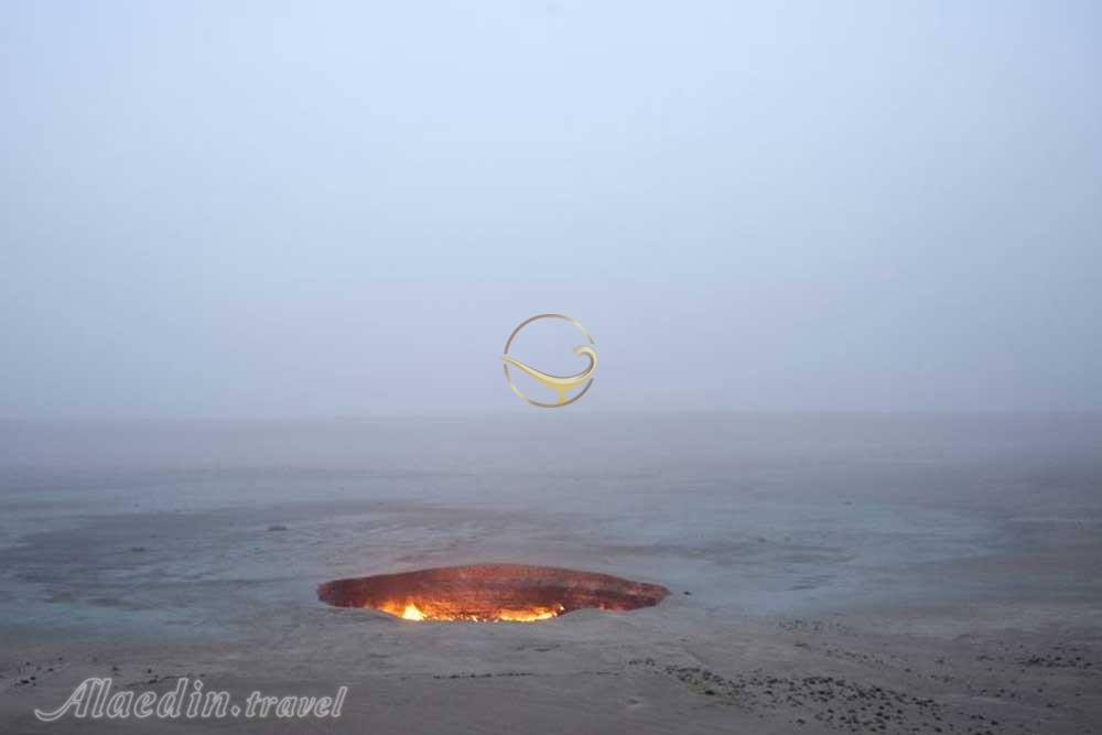 دروازه جهنم در قره قوم در ترکمنستان | علاءالدین تراول