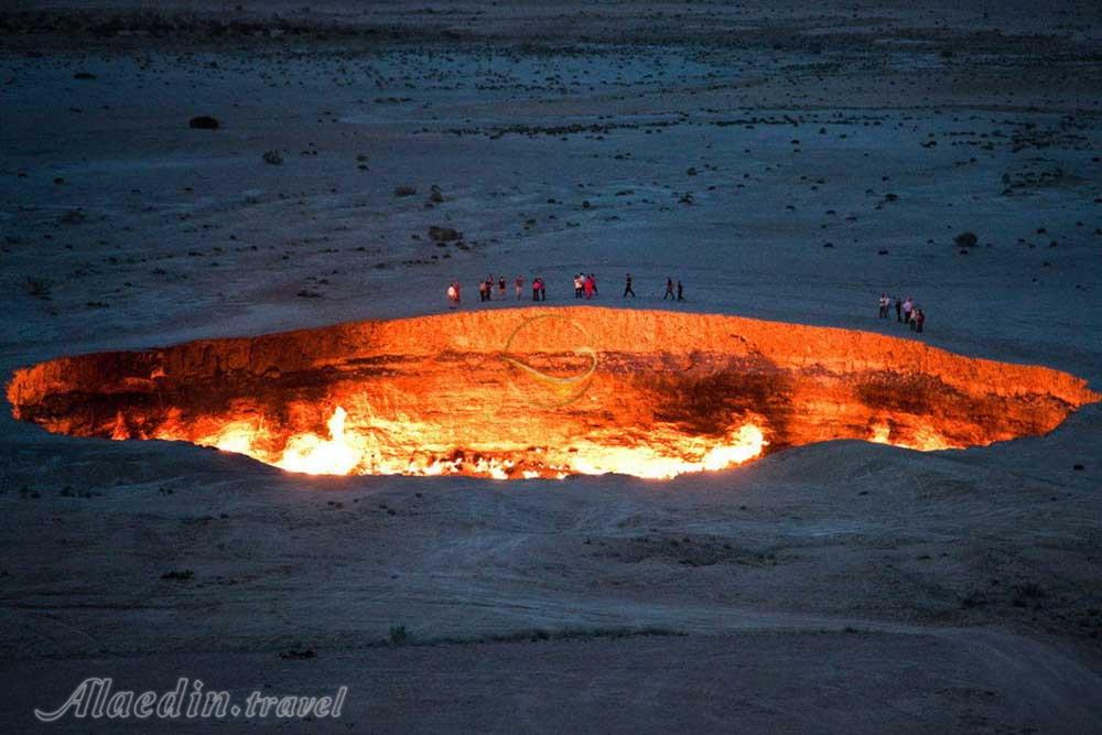دروازه جهنم در قره قوم در ترکمنستان | علاءالدین تراول