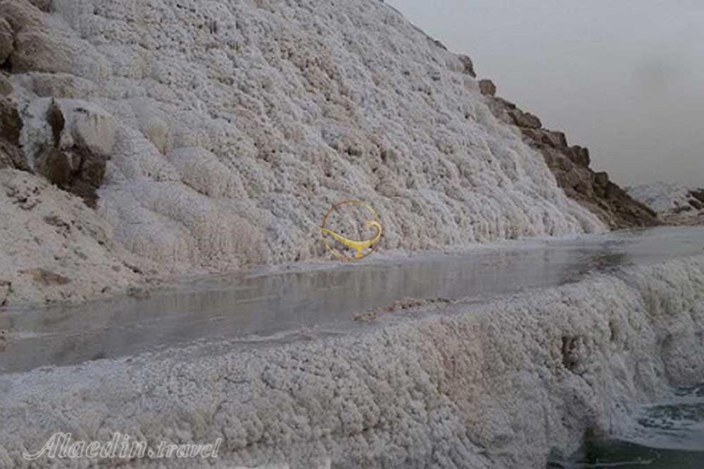 آبشار نمکی گرمسار | علاءالدین تراول