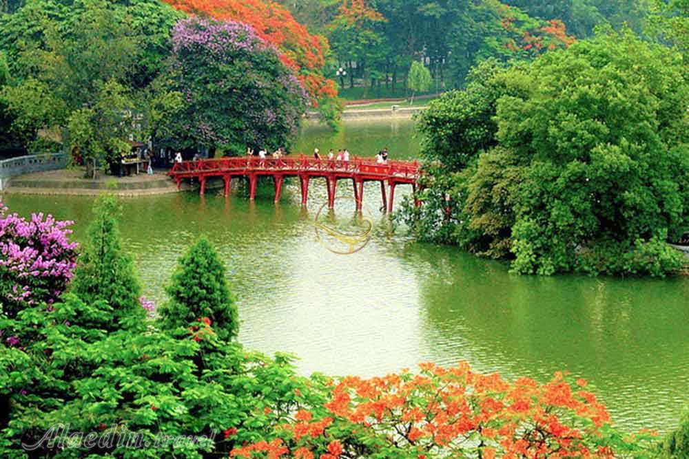 دریاچه هوان کیم در هانوی - ویتنام | علاءالدین تراول