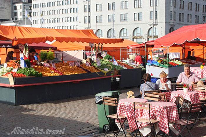 میدان بازار هلسینکی - فنلاند | علاءالدین تراول