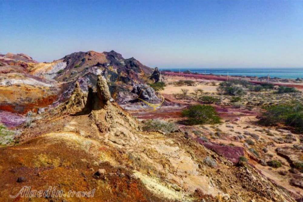 کوه های خوراکی (کوه های رنگی) در جزیره هرمز | علاءالدین تراول