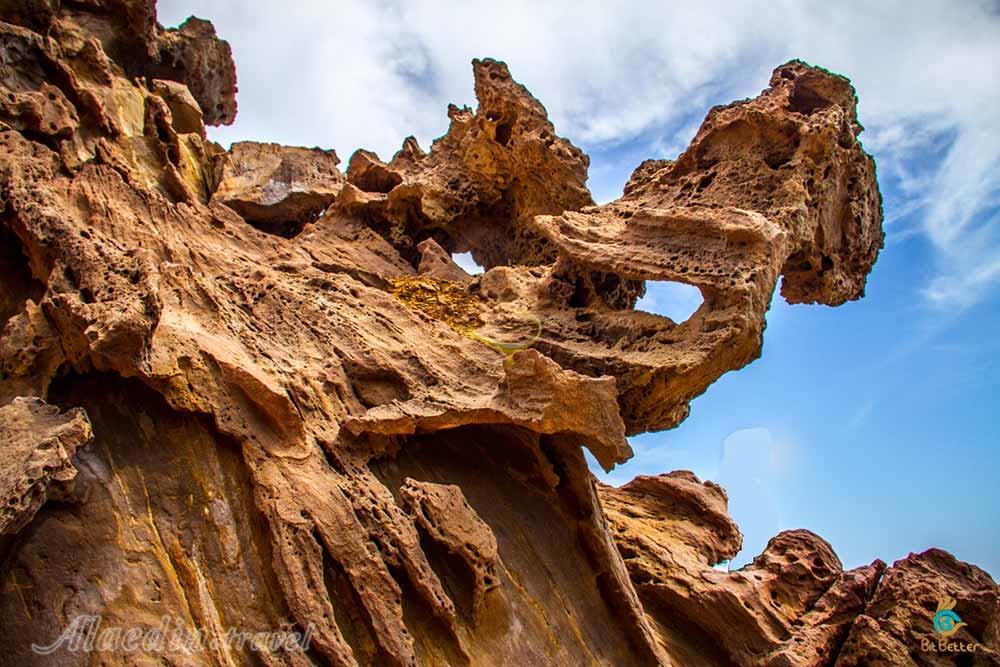 دره مجسمه ها در جزیره هرمز | علاءالدین تراول