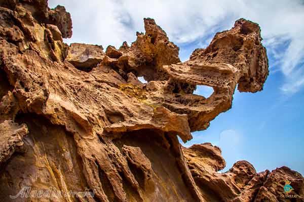 دره مجسمه ها در جزیره هرمز