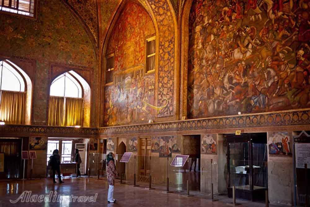 کاخ چهل ستون اصفهان - باغ های ایرانی | علاءالدین تراول