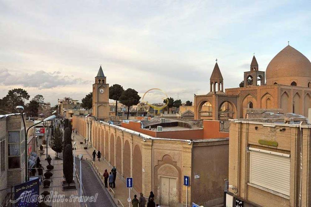 نمای خیابانی در محله جلفای اصفهان | علاءالدین تراول