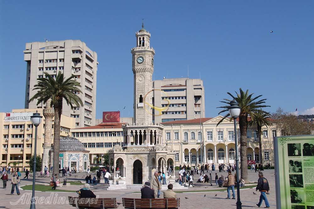 برج ساعت ازمیر در ترکیه | علاءالدین تراول