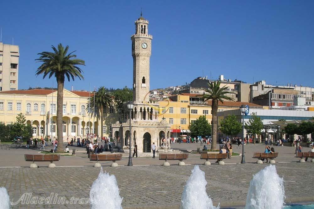 برج ساعت ازمیر در ترکیه | علاءالدین تراول