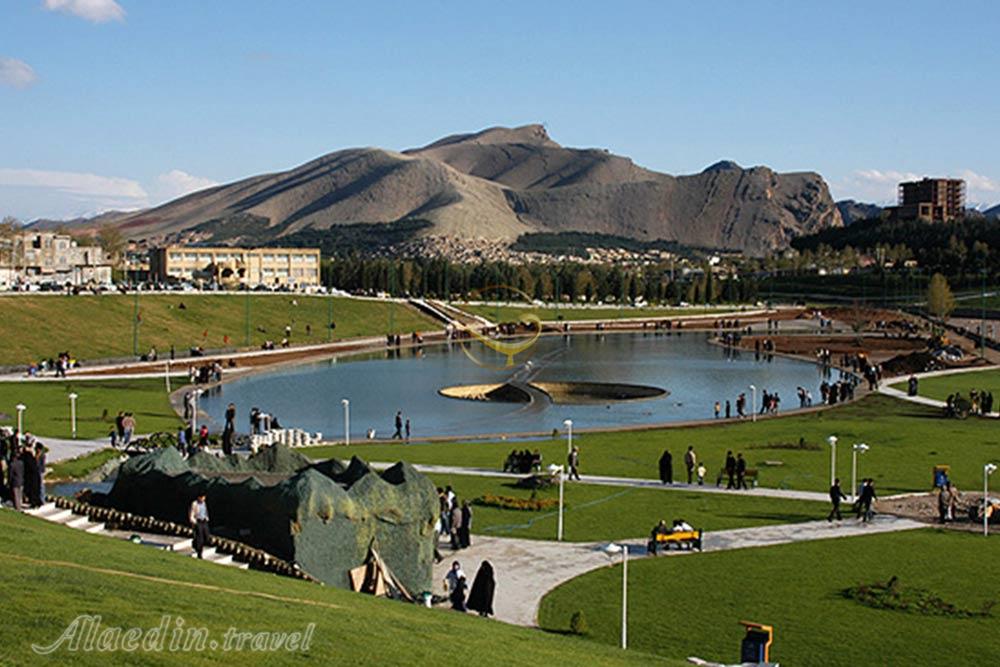 پارک زیبا کنار در خرم آباد | علاءالدین تراول