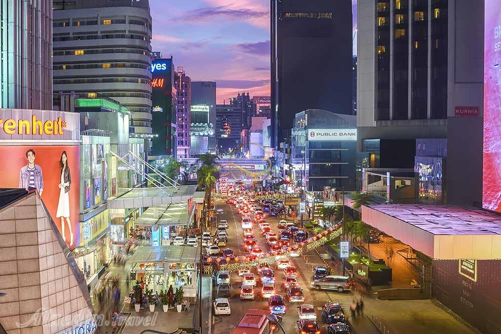 خیابان بوکیت بینتانگ در کوالالامپور - مالزی | علاءالدین تراول