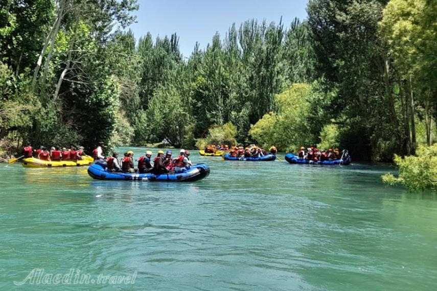 رفتینگ در زاینده رود از کوهرنگ