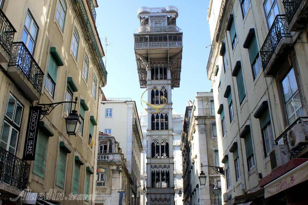 آسانسور سانتا ژوستا لیسبون - پرتغال | علاءالدین تراول