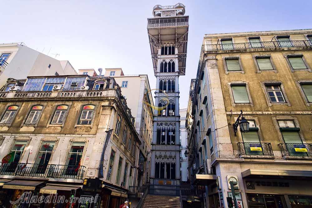 آسانسور سانتا ژوستا لیسبون - پرتغال | علاءالدین تراول