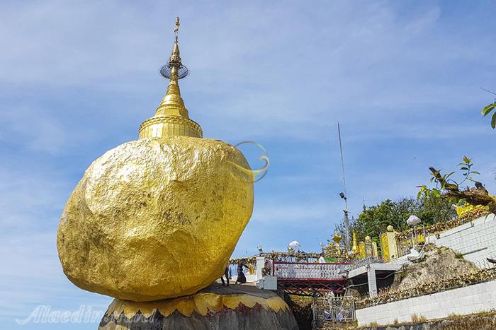 معبد صخره طلایی در مون - میانمار | علاءالدین تراول